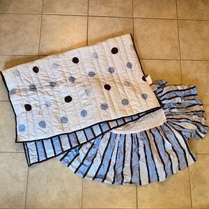 Crib Skirt and Toddler Quilt
